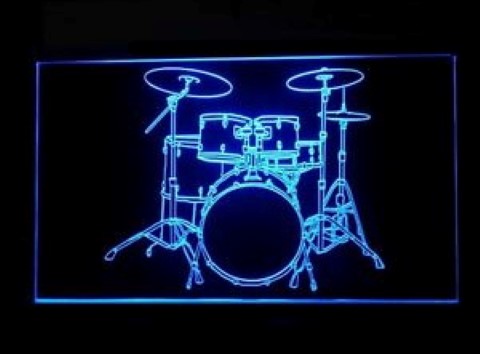 Drum Lessons LED Neon Sign